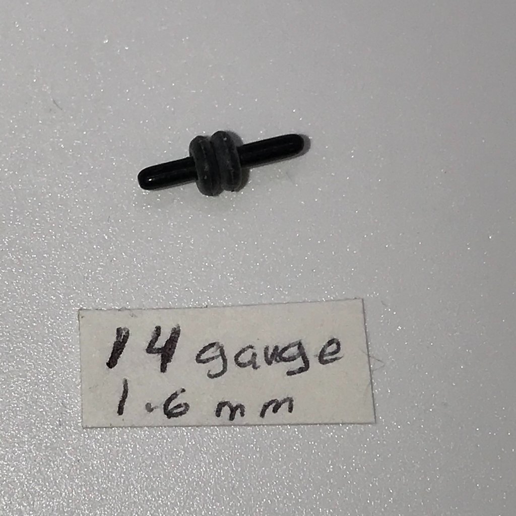 Black 14 Uv Acrylic Gauge Single Plug